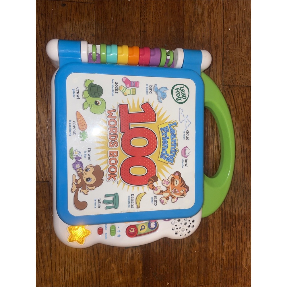 LeapFrog Learning Friends 100‎ Words Book  English & Spanish Tested Works